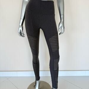 ALO Yoga women moto leggings heather grey size S Retail 128